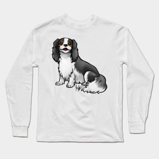 Dog - Cavalier King Charles Spaniel - Tri-Color Long Sleeve T-Shirt